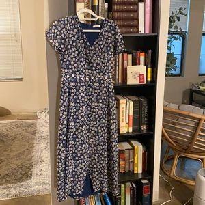 Madewell Wrap-Front Midi Dress in French Floral